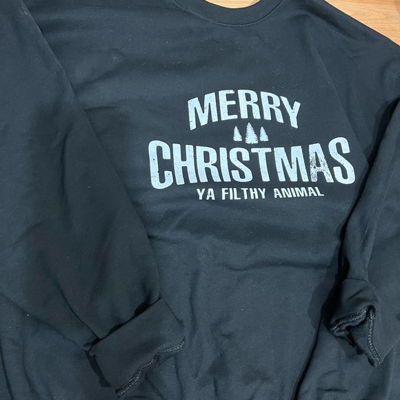 Merry Christmas ya filthy animal crewneck sweatshirt. - Picture 2 of 2